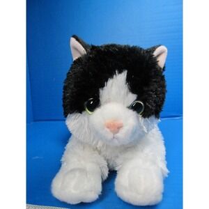 Aurora Adorable Flopsie Oreo Stuffed Animal Black White Cat Plush 12" Realistic